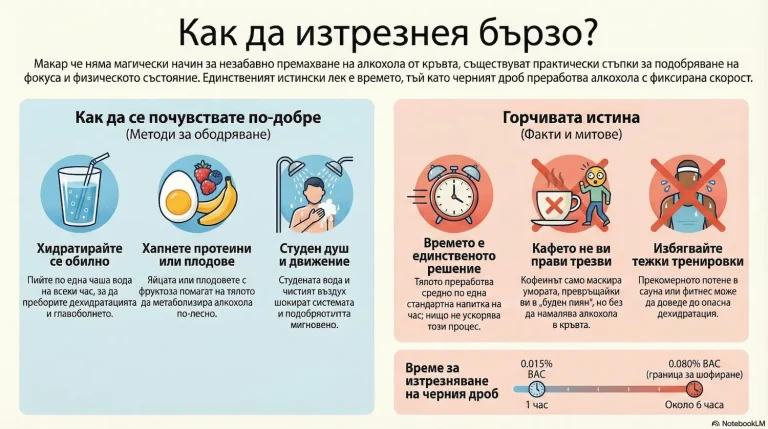Как да изтрезнея бързо?