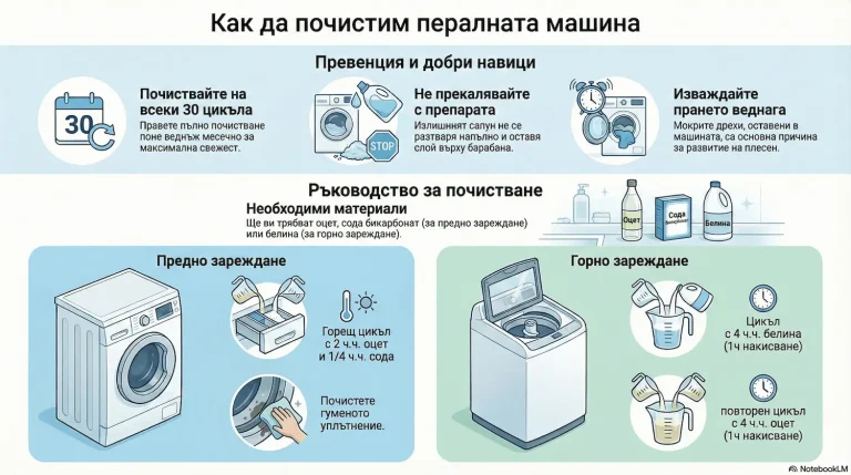 Как да почистим пералнята