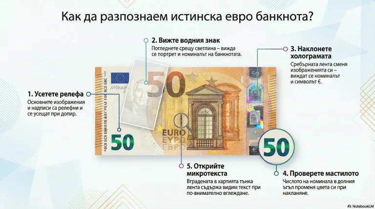 как да разпознаем фалшиви евро