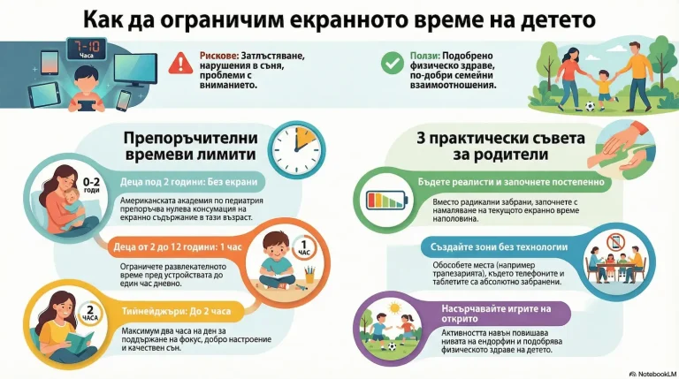 Как да ограничим екранното време на детето